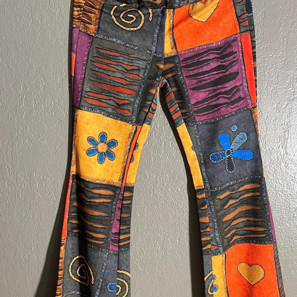 SHEIN Multicolor Patchwork Wide Leg Pants